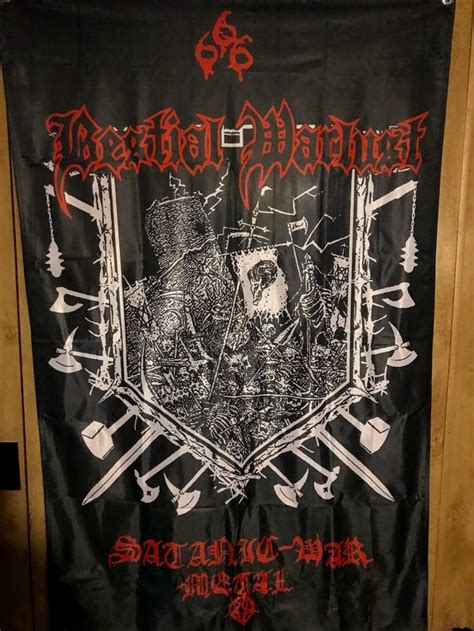 OFFICIAL BESTIAL WARLUST 3FTx5FT FLAG 